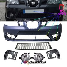 LACKIERT Seat Ibiza 6L 6L1 IV Stoßstange vorne+Gitter +Nebelscheinwerfer 02-08