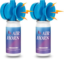 2 Pack Air Horn Can for Boating Air Horn Can for Safety Loud Marine Air Horns Ca