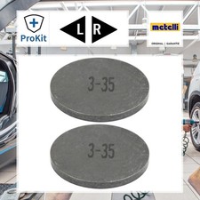 2x ORIGINAL® Metelli Einstellscheibe, Ventilspiel für VW POLO PASSAT B1