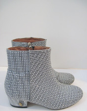 Kurt Geiger Mini Burlington Silver Rhinestone Embellished Girls ankle Boots 2
