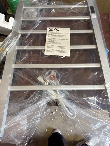 Electric Towel Warmer Rack 6 Bar Heated Free Standing Hot tub / Bathroom - Picture 2 of 4