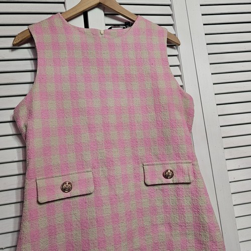 Vestido para mujer Vero Moda Asos rosa con funda de guinga talla 8 - Imagen 2 de 9