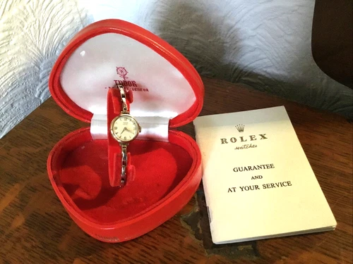 1964 Tudor Rolex 9ct Gold ladies Watch & Box/Guarantee-working