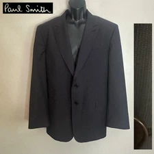 Paul Smith Peak Lapel Blazer 46R Gently worn Made in Italy 100% virgin wool