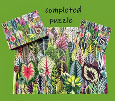 Galison Houseplant Jungle 1000 Piece Puzzle Plant Lover Colorful COMPLETE