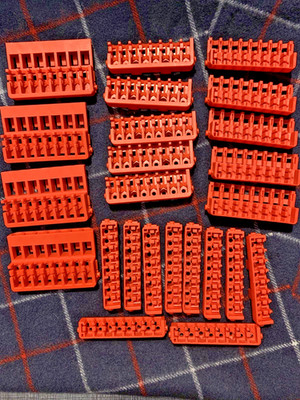 MILWAUKEE SHOCKWAVE BIT TIP HOLDER RACKS LOT OF 24, 4 TYPES INSERTS BIT HOLDERS