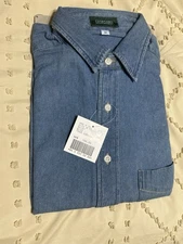 Giordano Vintage NWT LS Button Up Medium Size