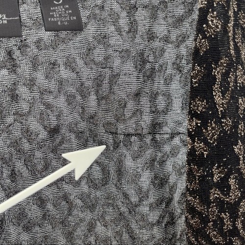 CHICO’S TRAVELERS XL Animal Print Cardigan Evening Wear Gold & Black Sparkle - Picture 7 of 10