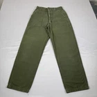 Vintage Military Pants 28x28 OG 107 Green Trousers Sateen Vietnam Combat Army