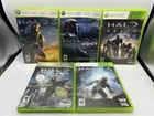 Halo Game Bundle of 5 Xbox 360 All Complete CIB 3 + 4 + Reach + ODST + Wars