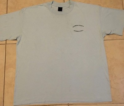 Vtg 90s Alameda County Juvenile Hall Faded Inmate Shirt 3X Prison Uniform Grunge