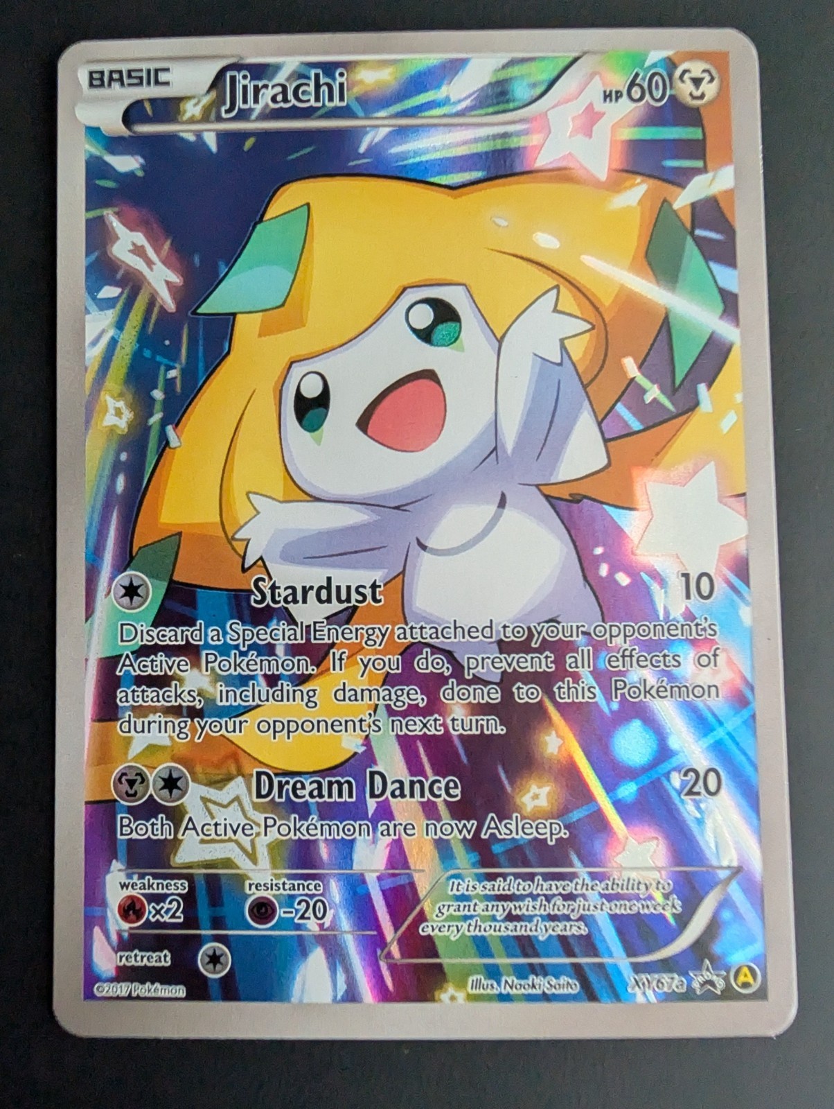 Jirachi Pokemon Card - Alternate Art Holo Promo XY67a