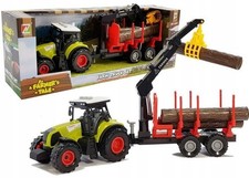 Farm Tractor with Trailer - Lights & Sounds - Toy Vehicle Set for Kids