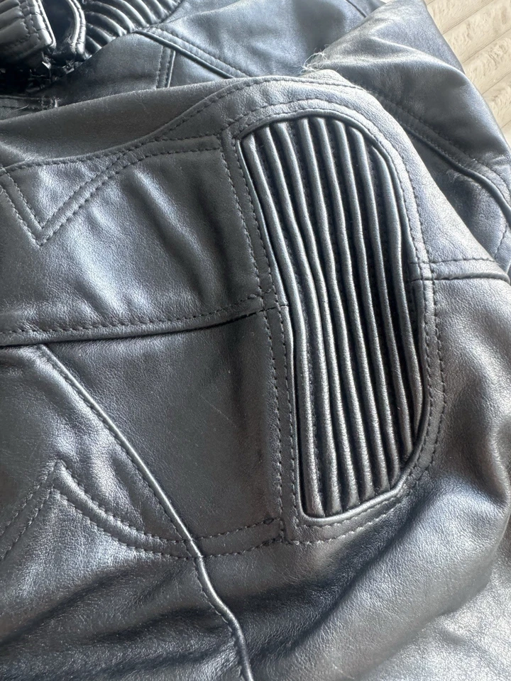 Balenciaga Biker Black Leather Jacket Men's - Image 4 of 4