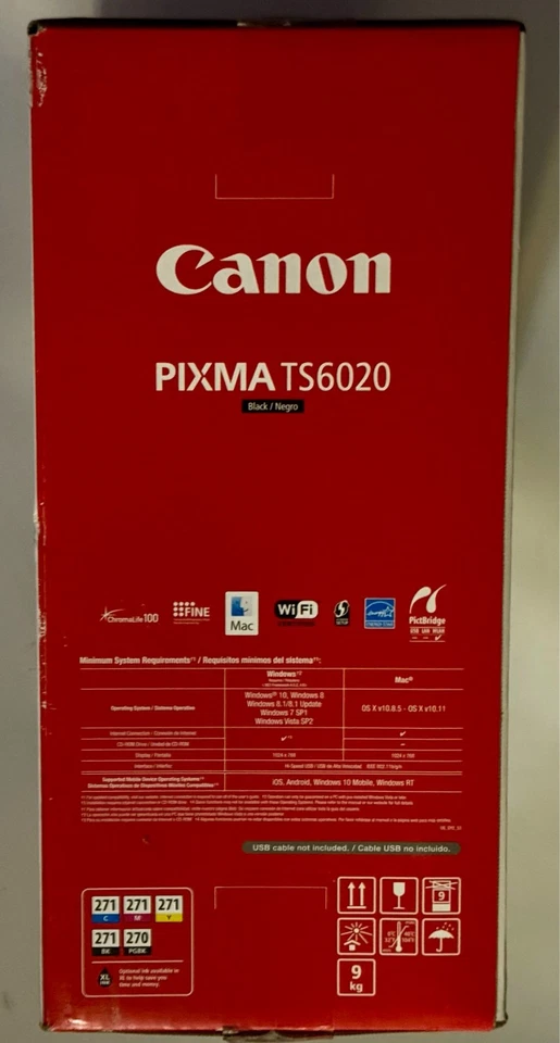 Canon PIXMA TS6020 Wireless Color Inkjet All-In-One Printer, White - Brand NEW - Image 2 of 4
