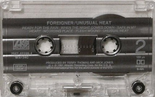 Foreigner Unusual Heat cassette Germany Atlantic 1991 cassette WX424C - Picture 4 of 4