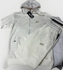 Nike Fleece Sweatsuit, Color: Ivory, Size :small