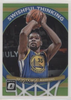 2017 Donruss Optic Swishful Thinking Lime Green Prizm /175 Kevin Durant #2 00uz