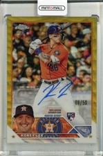 2023 Topps Chrome Korey Lee Rookie Auto Gold Wave /50 Astros