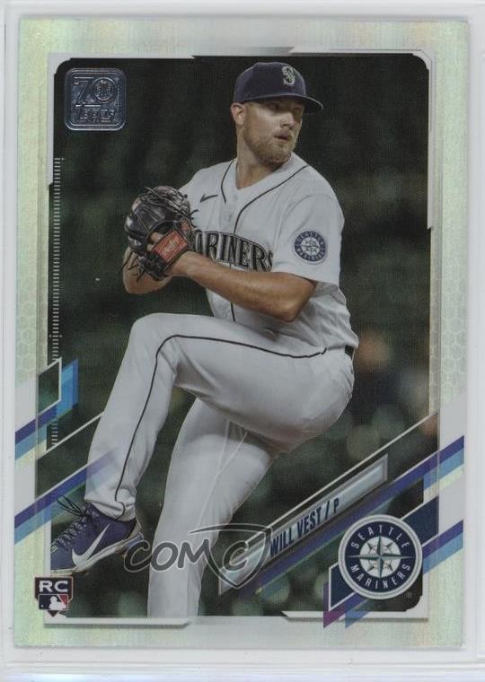 2021 Topps Update Rainbow Foil Will Vest #US3 Rookie RC 0p7l