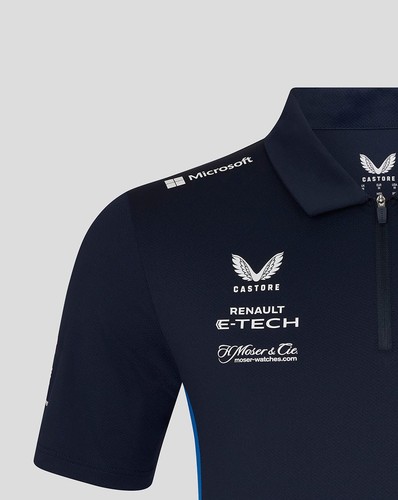 Alpine Racing F1 2025 Herren Team Poloshirt - Navy - Bild 6 von 7