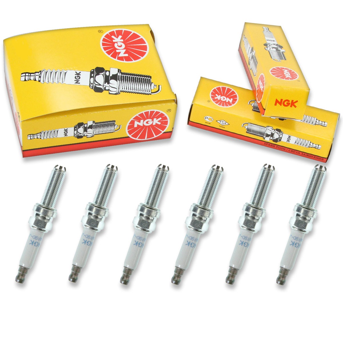 6pcs NGK 1633 Standard LMAR9D-J Motorcycle Spark Plug Tune Up Kit Set pc