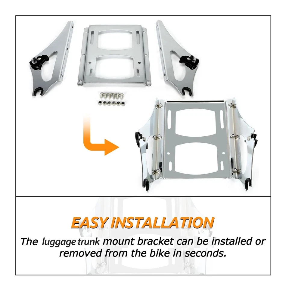 Paquete de maletero desmontable portaequipajes para Harley Davidson Touring Road Glide 2009-13 Foto 3 de 4