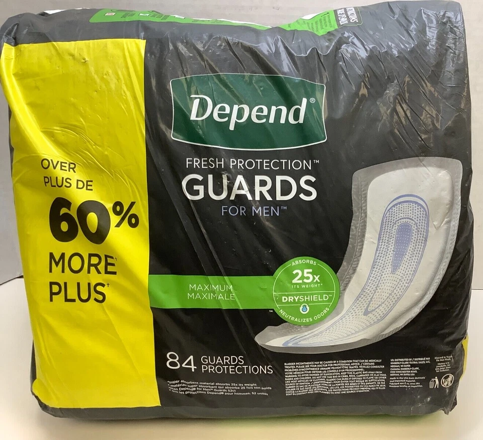 Protectores Depend For Men, Máxima Protección, 168 CT, ¡¡Envío Gratis!!! Foto 4 de 4