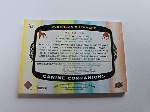 2017 UD Goodwin Champions Toppa Compagni Canini CC74 Pastore Pireneo Pastore Pastore - Foto 2 di 3