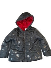 Gymboree Gray Snowflake Winter Jacket 4 Girls