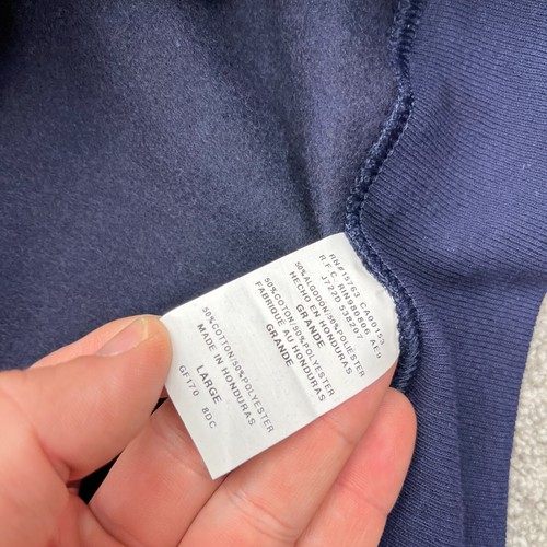 Virginia Cavaliers Hoodie Men Large Blue Orange Sweatshirt Sweater UVA Spell Out - Bild 6 von 9