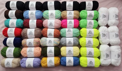 JOANN Big Twist Discontinued - Sturdy Cotton -  41 Skein Massive BUNDLE Lot