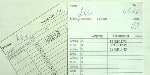 Zeiterfassung Stempeluhr für Auftragserfassung mit Gangreserve Amano PIX 200 - Bild 6 von 7