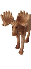 Small Resin Moose - Looks like wood - By the Bridge Collection - Good Condition