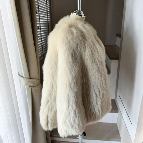 Women Fashion Real Fox Fur Lapel Coat Warm Luxury Jacket Elegant Winter Overcoat - Picture 2 of 6