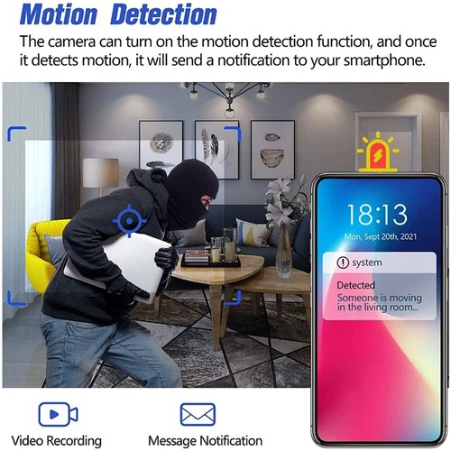 Mini Wireless Screw Camera Wifi IP Home Security 1080P Night Vision Video Cam - Picture 14 of 29