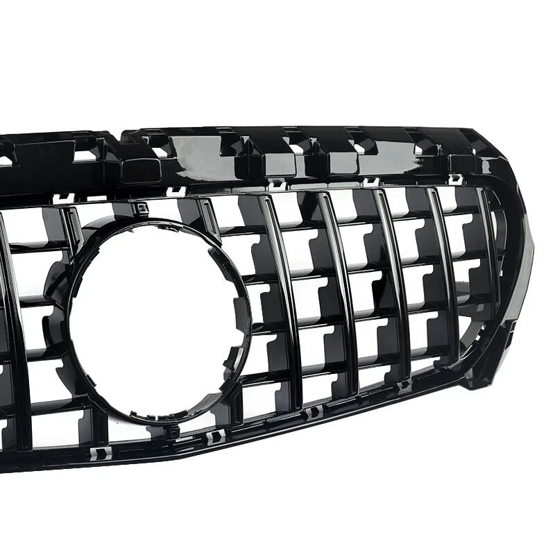 Fit For Mercedes Benz W117 CLA250 2013-2016 GT-R Front Bumper Grille Grill Black Foto 4 de 4