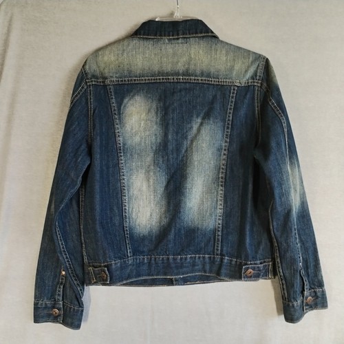 Cody James Kids XL Durable Outerwear Jean Jacket Stonewashed Denim Unisex Flag - Picture 10 of 13