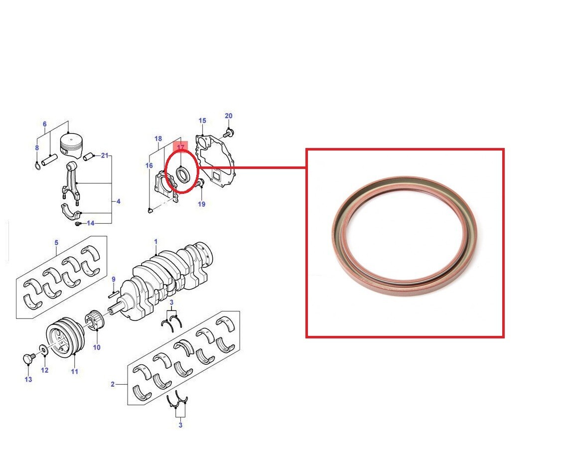 FOR MAZDA PICK UP BT50 2.5TD ENGINE CRANK SHAFT OIL SEAL REAR 90MM 2006+