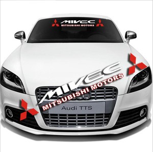 Car Front Windshield Window Exterior Banner Decal For Mivec