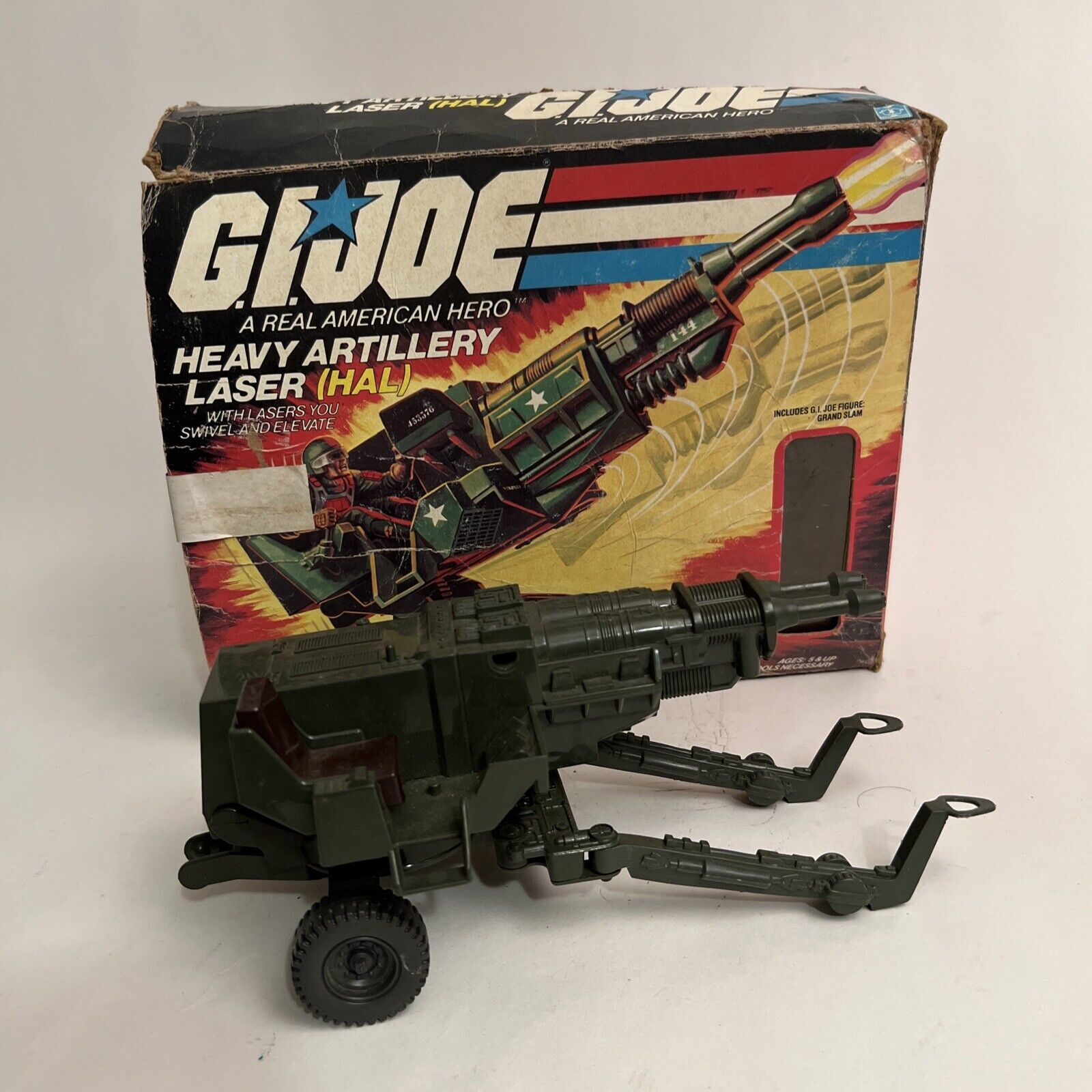 Vintage 1982 GI Joe HAL Heavy Artillery Laser With Box