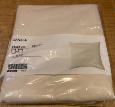 Ikea Sanela Kissenbezug 65 x 65 cm 105.010.30 hellbeige Samt NEU