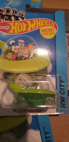 Hot Wheels ERROR CAR The Jetsons Capsule Car Rims are Uncut NIP - Picture 4 of 8