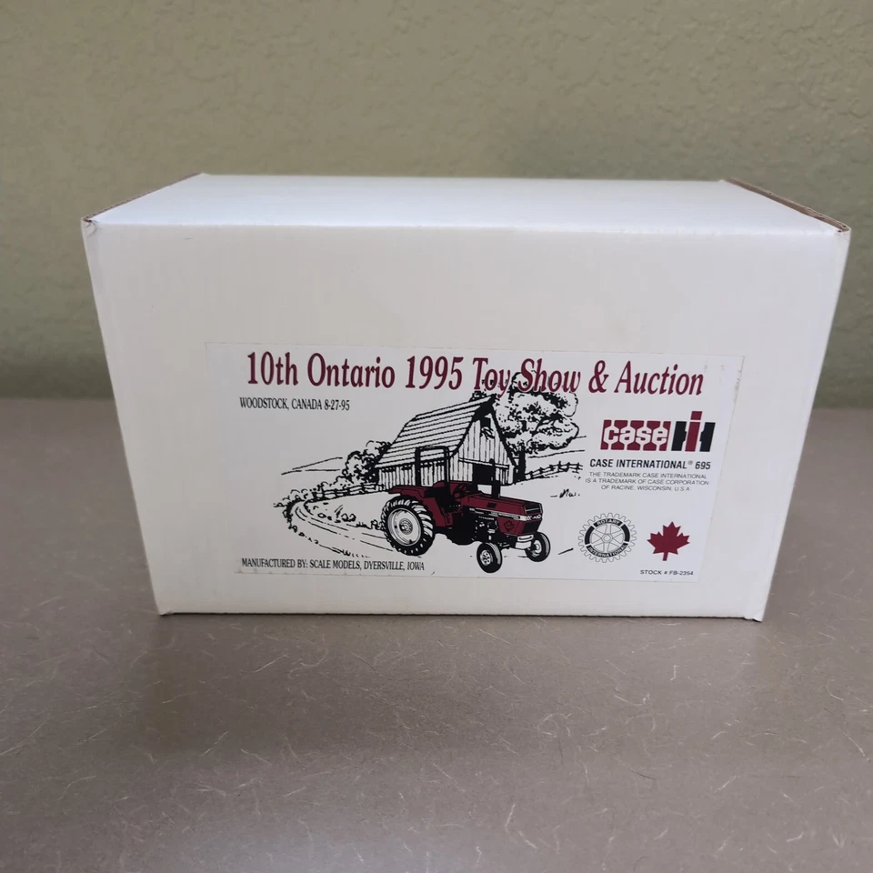 Case IH 695 Toy Tractor 1995 Ontario Toy Show 1/16 Scale Models FB-2354 NIB - Image 2 of 4