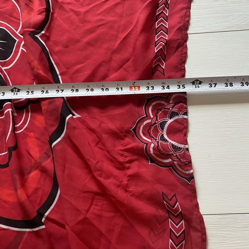 Team Apperal Arizona Cardinals Women's One Size NFL Red Paisley Sheer - Picture 5 of 9