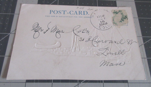1904 Home Sweet Home Indianer Tipi Szene Postkarte - Bild 2 von 2