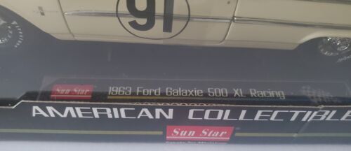 Sun Star 1963 Ford Galaxie 500XL Racer 1:18 Francia Nuovo con scatola - Foto 4 di 6