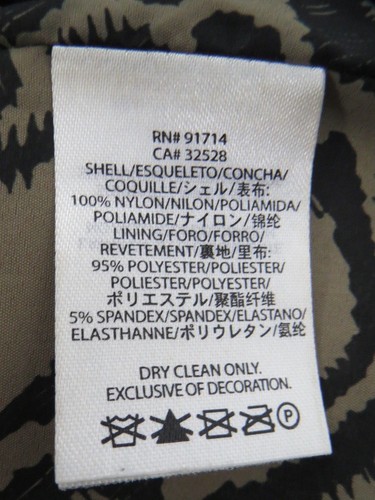 Armani Exchange Abito Mini Senza Spalline Tg 10 Leopardato Nero Bodycon Cocktail Party - Foto 11 di 12