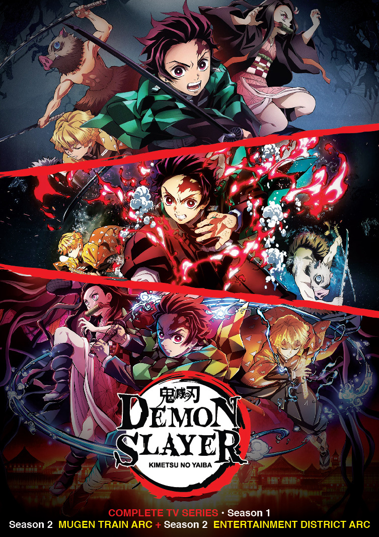 DVD Demon Slayer:Kimetsu No Yaiba Season 2 Epi.1-18 End+Mugen Train English  Dubb