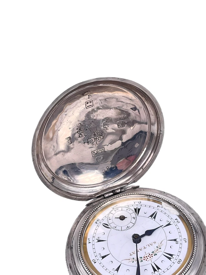 Taschenuhr Osmanisch Saltanat 43mm Silber defekt - Bild 4 von 4